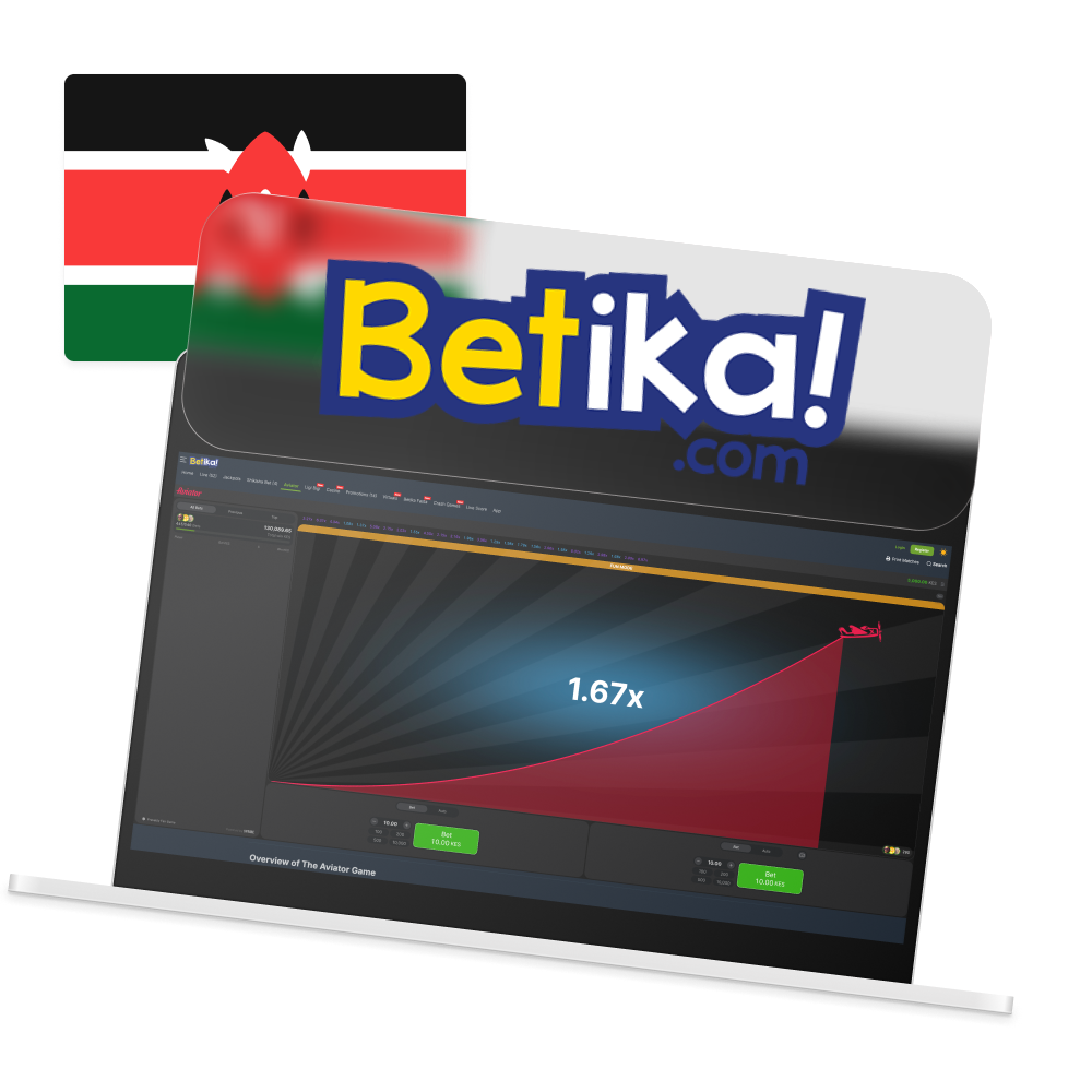 Discover original Aviator crash game on Betika Kenya official website.