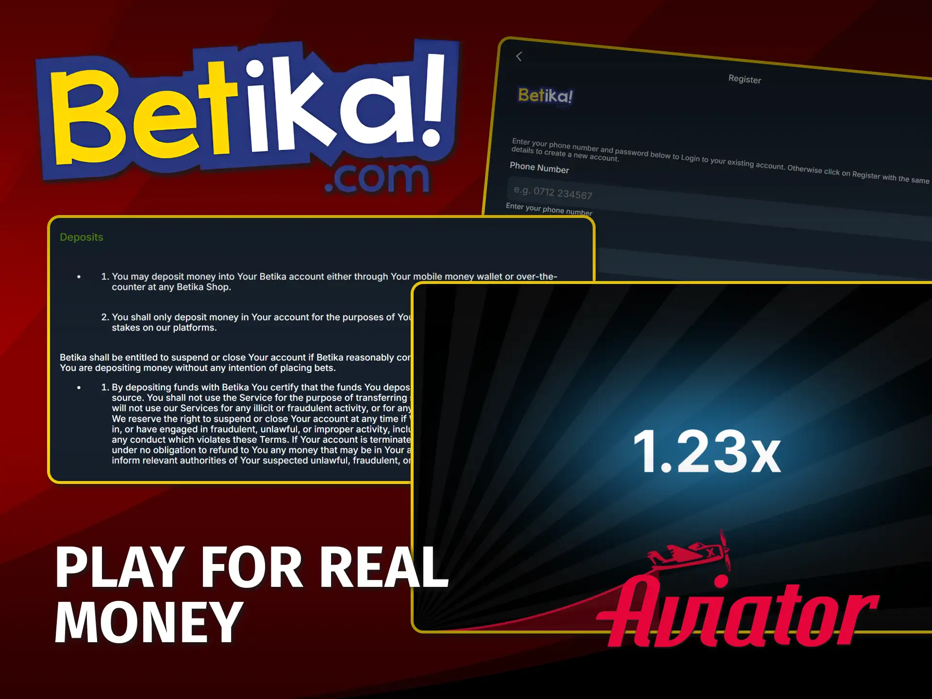 Explore how to play Aviator real money at Betika Kenya.