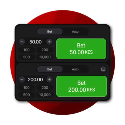 Place two Aviator bets on BetLion Kenya official website.