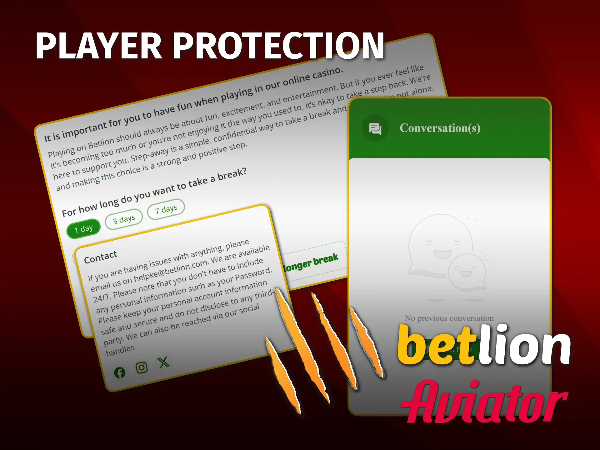 Secure your data with BetLion's Aviator player protection in Kenya.