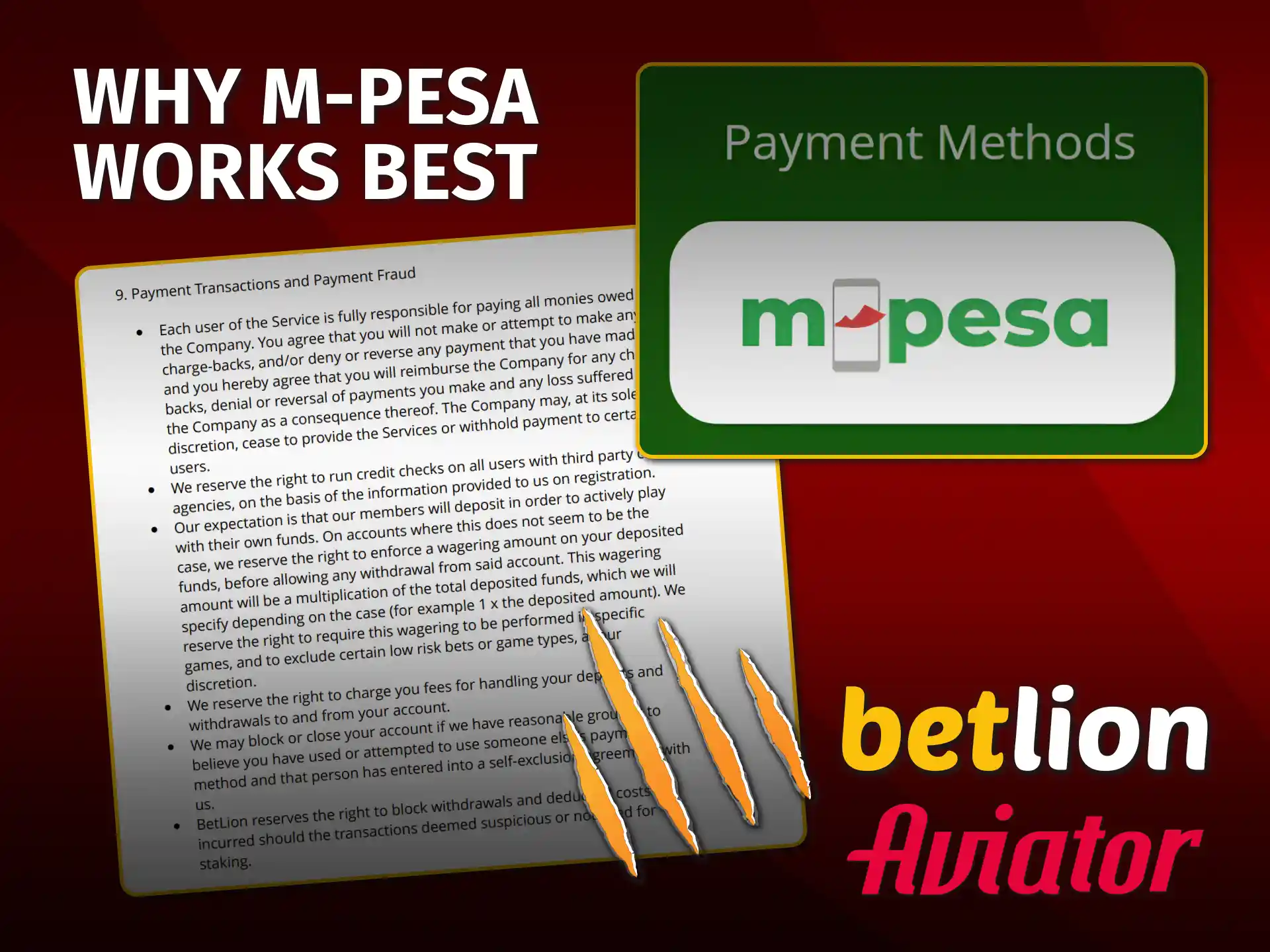 Choose M-Pesa for trusted Aviator funding at BetLion Kenya official.