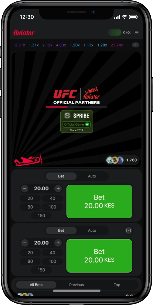 Start playing Aviator Kenya official from the game loading screen.