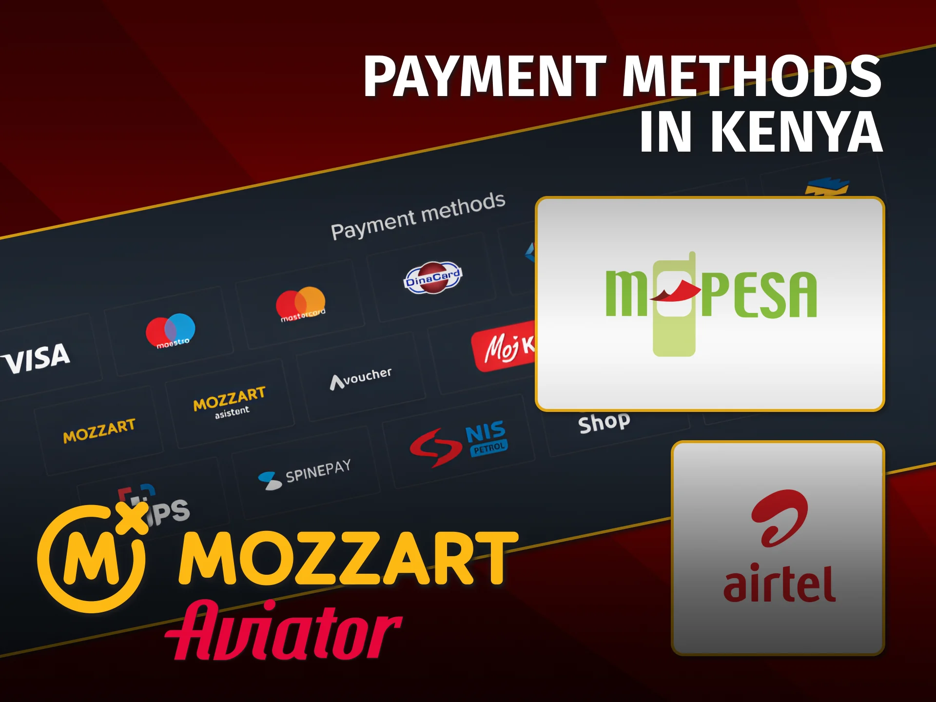 Deposit to Mozartbet Aviator using mobile methods in Kenya.