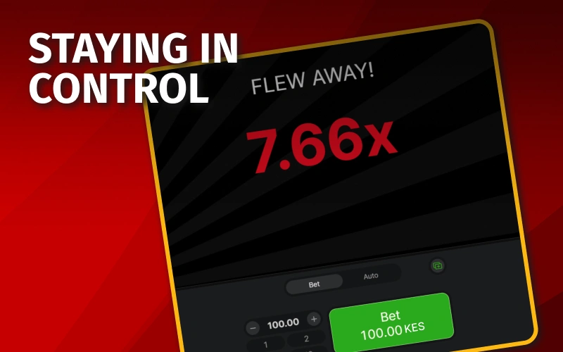 Stay in control of your Aviator betting at MozzartBet Kenya.