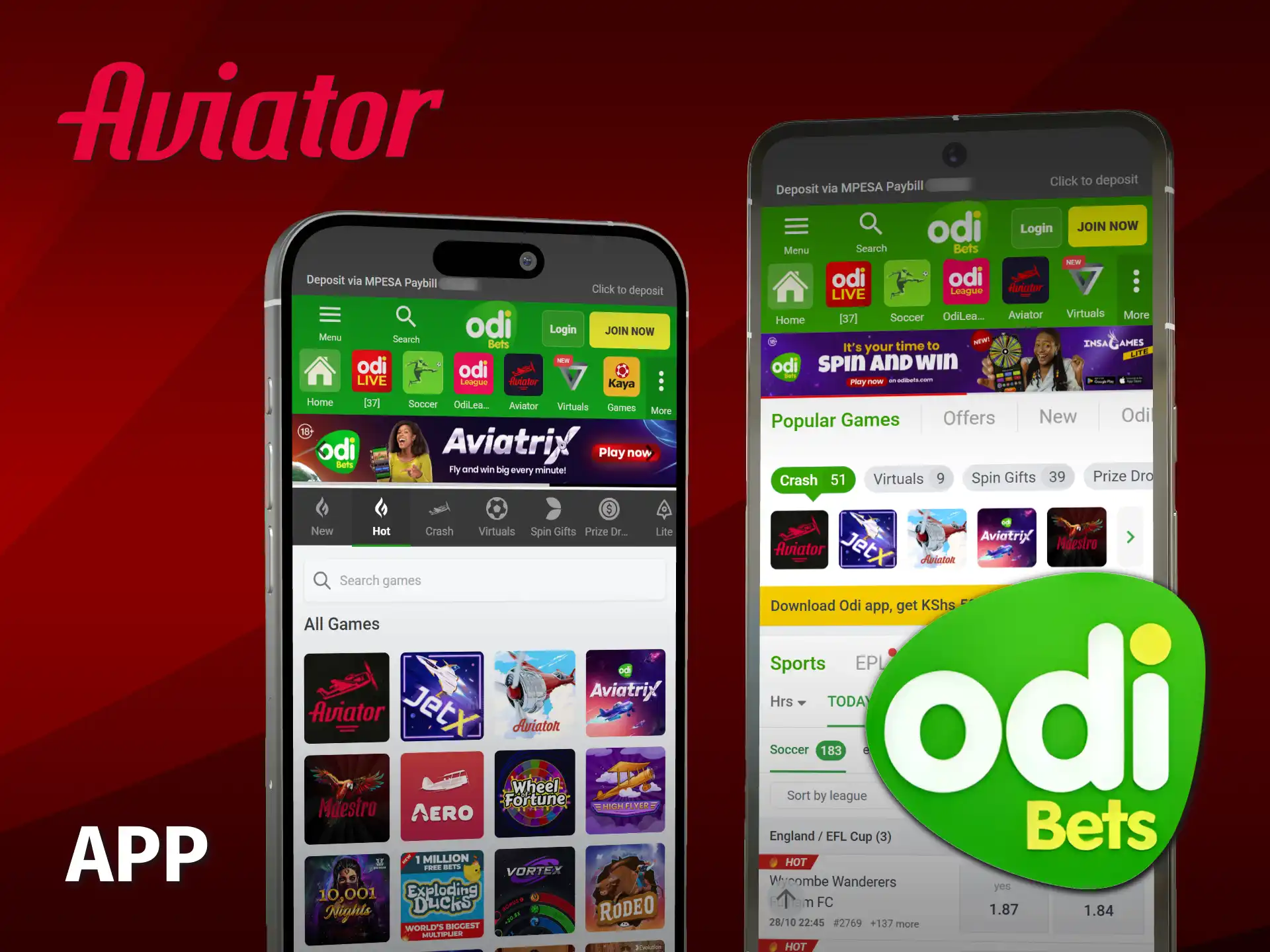 Enjoy the intuitive Odibet Aviator mobile interface in Kenya.